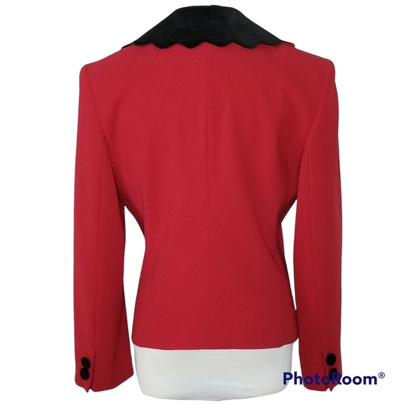 Sold Other Platform! Valentino Blazer Jacket NWT Lambs Wool Red Double Breasted - Picture 5 of 16